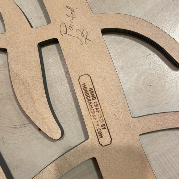 Wooden Monogram Initials Wall Decor Initials  SCF - Picture 5 of 6